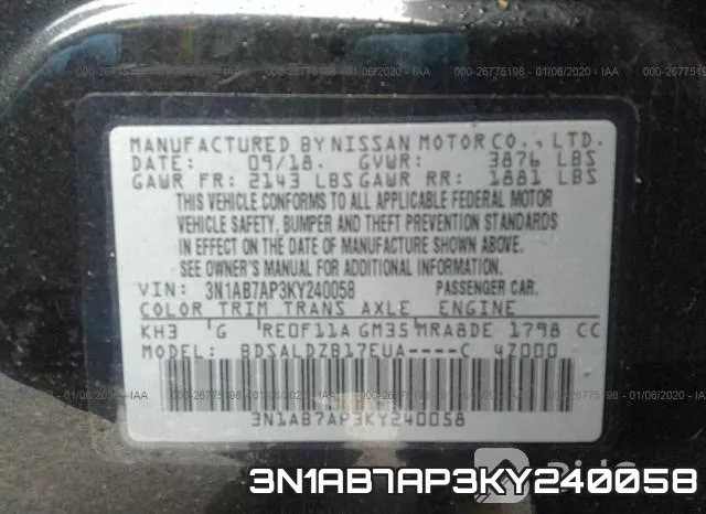 3N1AB7AP3KY240058 фото 10