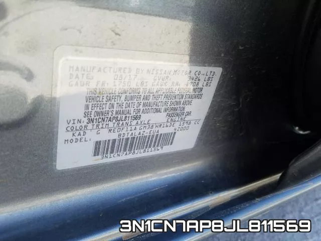 3N1CN7AP8JL811569 фото 2