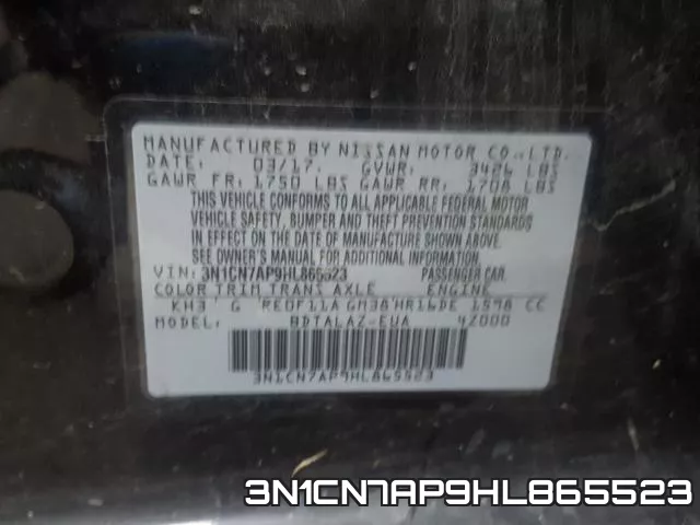 3N1CN7AP9HL865523 фото 2