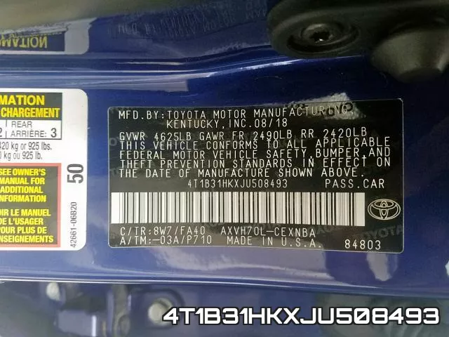 4T1B31HKXJU508493 фото 2