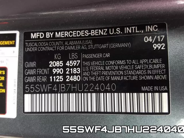 55SWF4JB7HU224040 фото 2