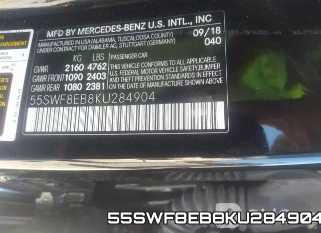 55SWF8EB8KU284904 фото 10