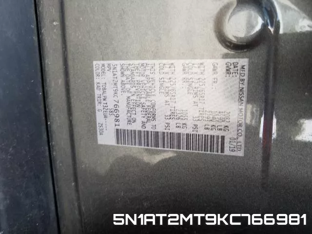5N1AT2MT9KC766981 фото 2