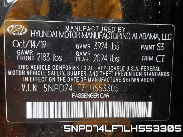 5NPD74LF7LH553305 фото 2
