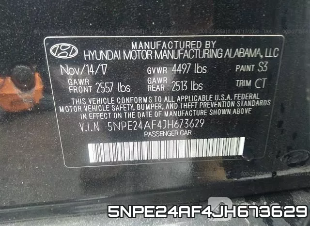 5NPE24AF4JH673629 фото 10