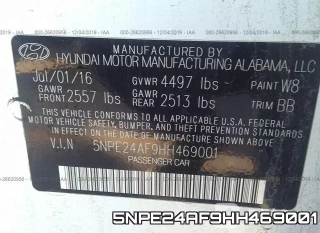 5NPE24AF9HH469001 фото 10