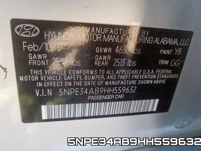 5NPE34AB9HH559632 фото 2