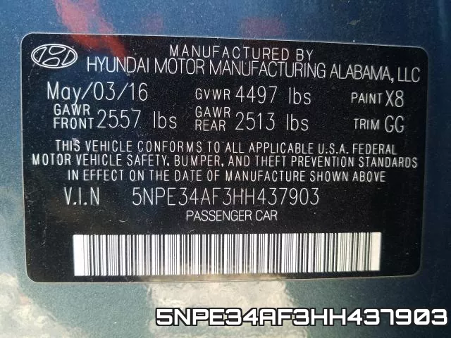 5NPE34AF3HH437903 фото 2