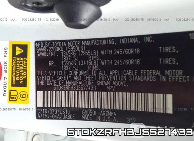 5TDKZRFH3JS527433 фото 10