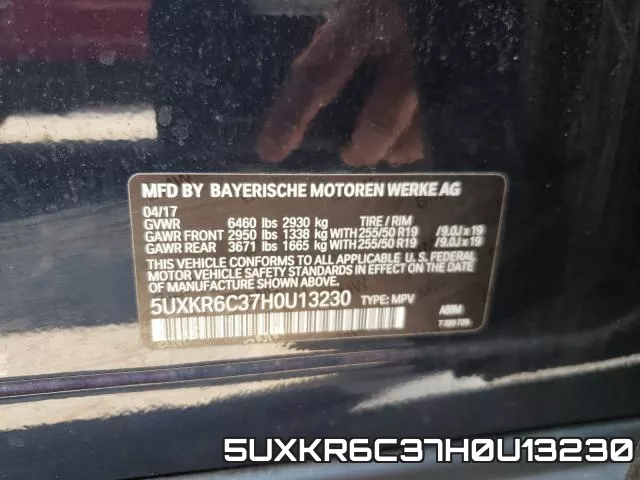 5UXKR6C37H0U13230 фото 2