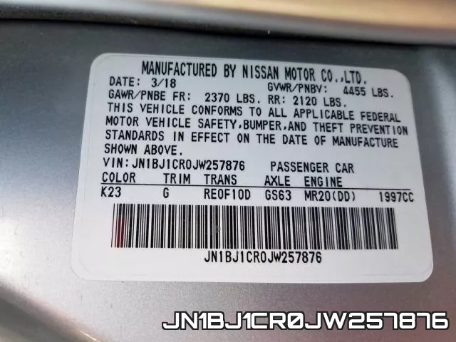 JN1BJ1CR0JW257876 фото 2