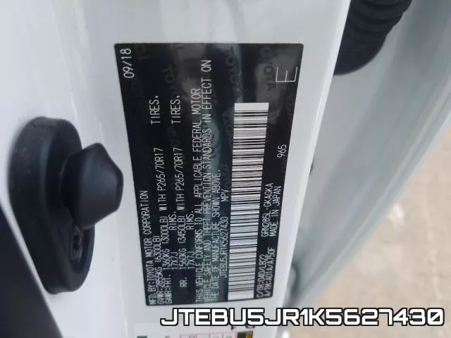 JTEBU5JR1K5627430 фото 2