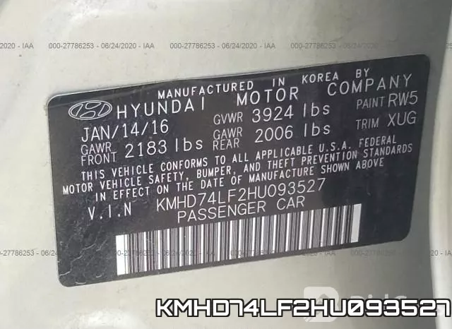 KMHD74LF2HU093527 фото 10