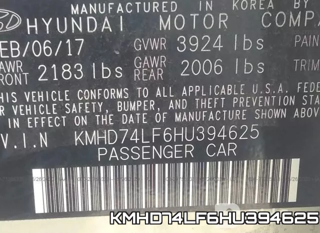 KMHD74LF6HU394625 фото 10