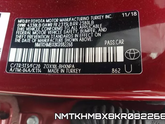 NMTKHMBX8KR082268 фото 2