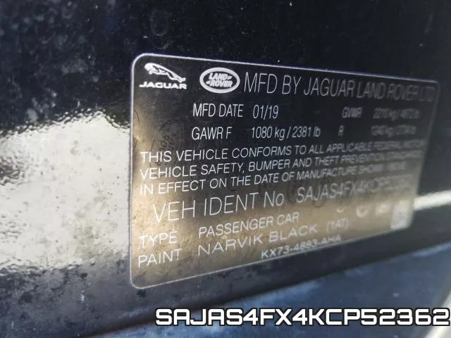 SAJAS4FX4KCP52362 фото 2