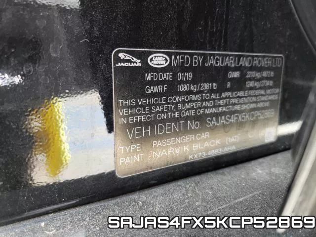SAJAS4FX5KCP52869 фото 2