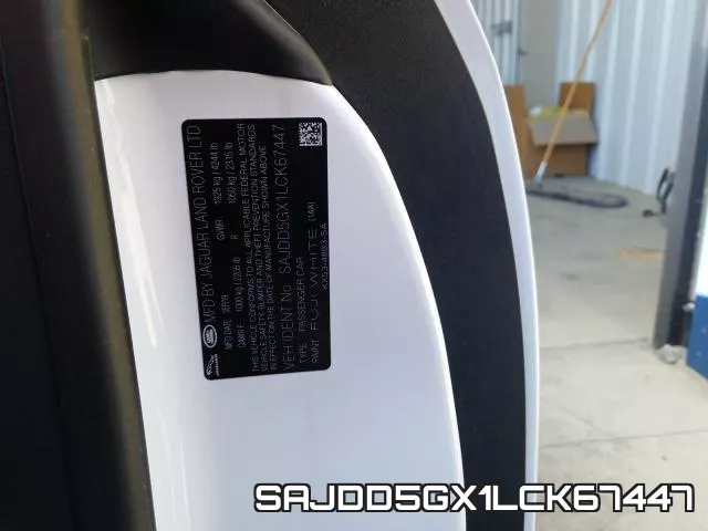 SAJDD5GX1LCK67447 фото 2