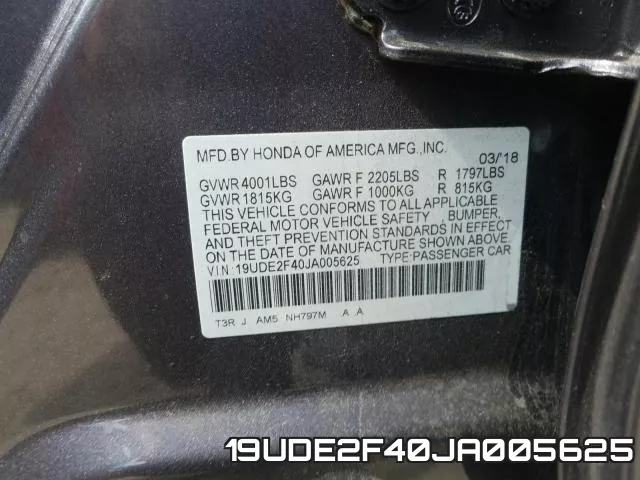 19UDE2F40JA005625 фото 2