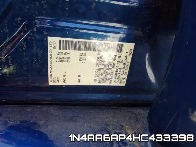 1N4AA6AP4HC433398 фото 2