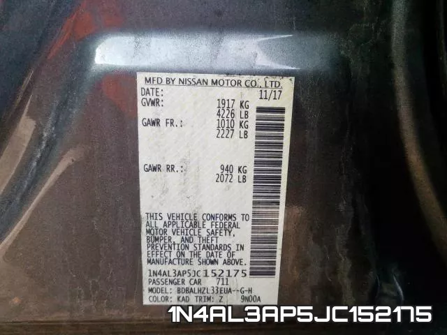 1N4AL3AP5JC152175 фото 2