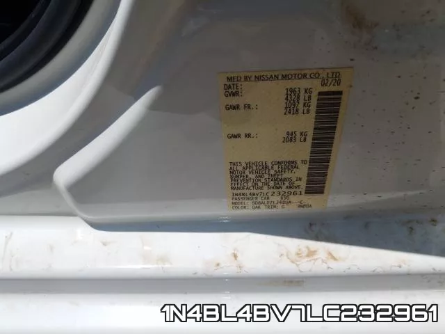 1N4BL4BV7LC232961 фото 2