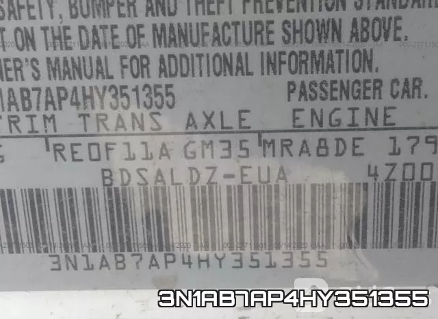 3N1AB7AP4HY351355 фото 10