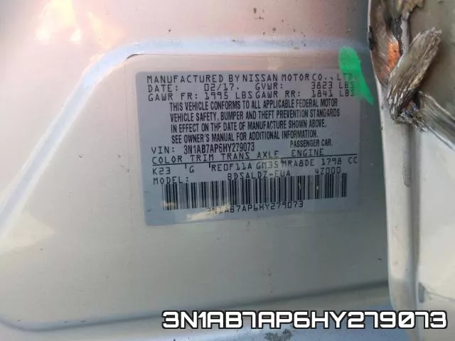 3N1AB7AP6HY279073 фото 2