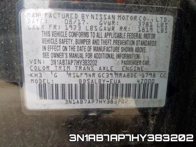 3N1AB7AP7HY383202 фото 2