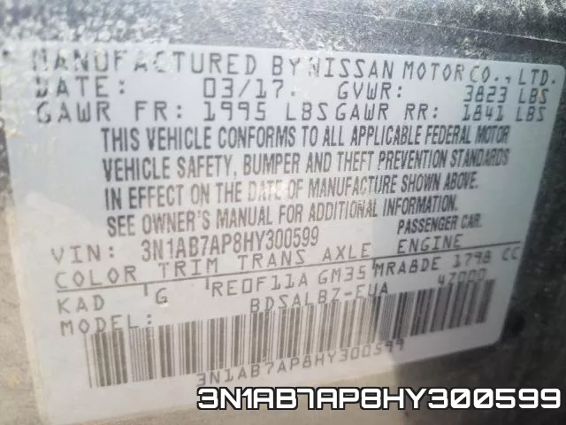 3N1AB7AP8HY300599 фото 2