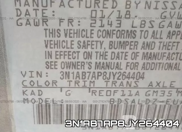 3N1AB7AP8JY264404 фото 10