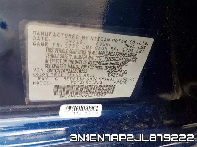 3N1CN7AP2JL879222 фото 2