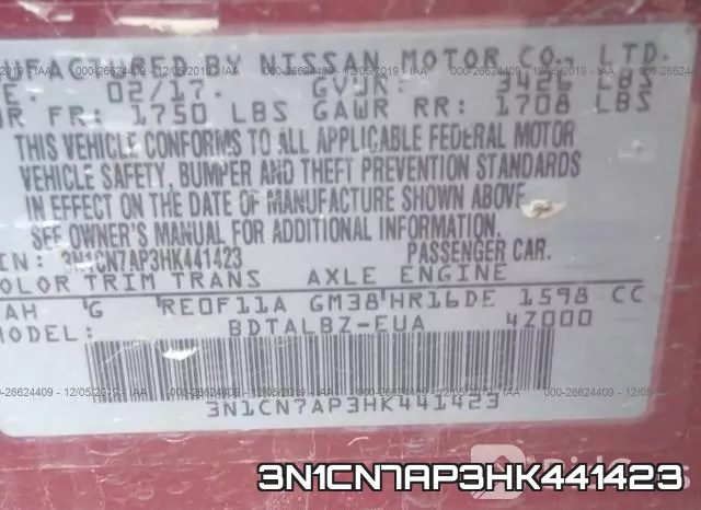 3N1CN7AP3HK441423 фото 10