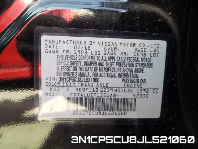 3N1CP5CU8JL521060 фото 2