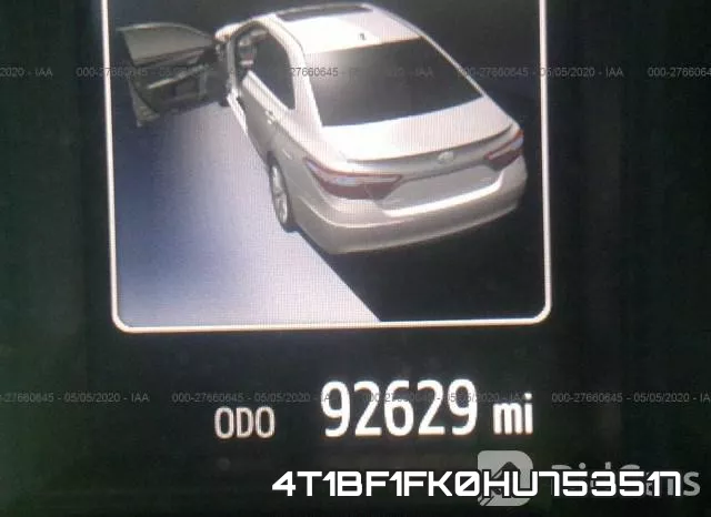 4T1BF1FK0HU753517 фото 8
