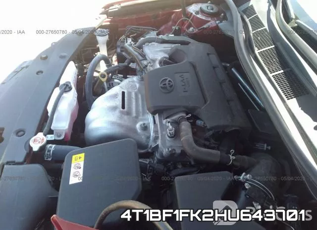 4T1BF1FK2HU643701 фото 2