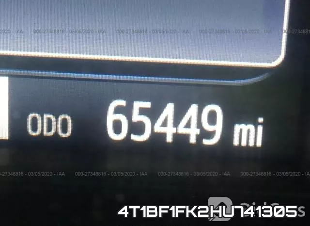 4T1BF1FK2HU741305 фото 8