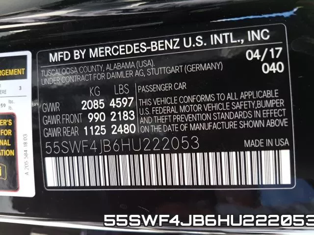 55SWF4JB6HU222053 фото 2