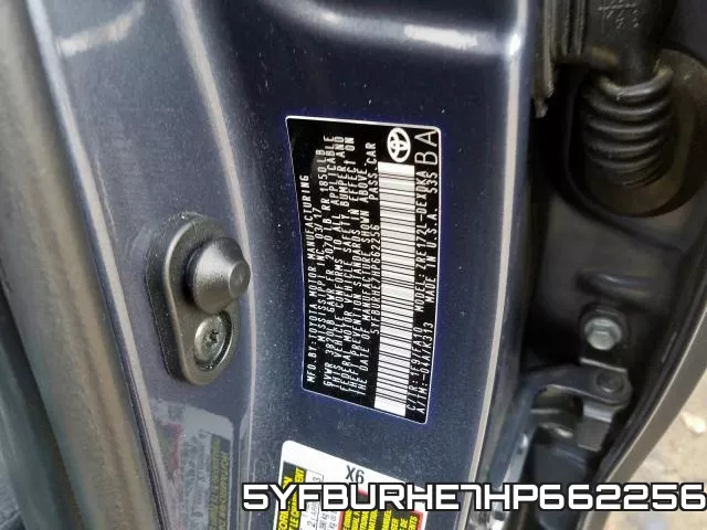 5YFBURHE7HP662256 фото 2