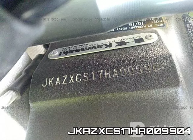 JKAZXCS17HA009904 фото 2