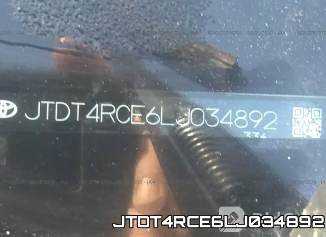 JTDT4RCE6LJ034892 фото 10