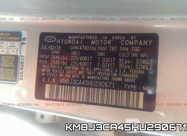 KM8J3CA45HU290671 фото 9