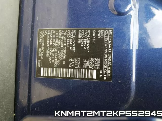 KNMAT2MT2KP552945 фото 2