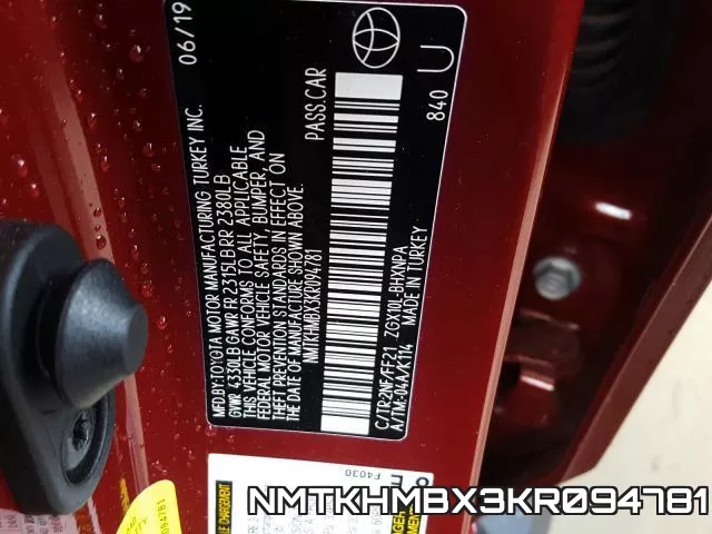 NMTKHMBX3KR094781 фото 2