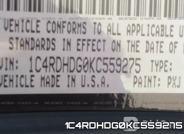 1C4RDHDG0KC559275 фото 10