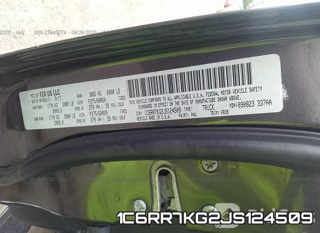1C6RR7KG2JS124509 фото 10