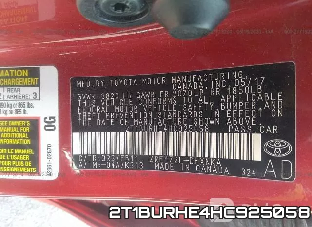 2T1BURHE4HC925058 фото 10