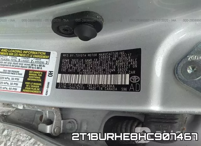 2T1BURHE8HC907467 фото 10