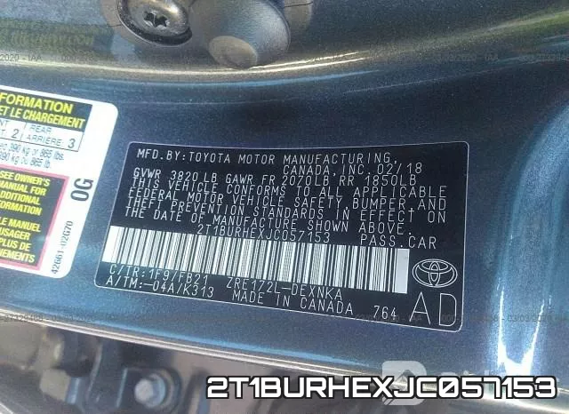 2T1BURHEXJC057153 фото 10