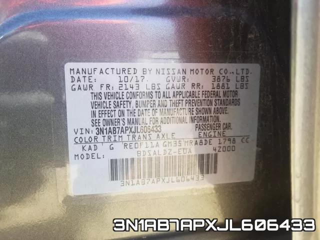 3N1AB7APXJL606433 фото 2
